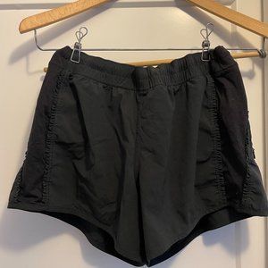Lululemon black track that running shorts